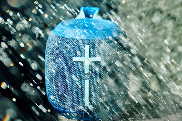 The Ultimate Ears Wonderboom 4 Portable Waterproof Bluetooth Speaker is a holiday-ready waterproof travel speaker.