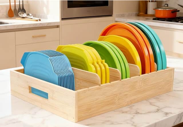 Pan Lid Organiser for Kitchen Cupboard
