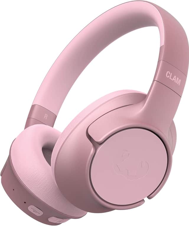 Fresh 'n Rebel Clam Fuse Over-Ear ANC Headphones in pasetel pink.