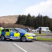 Road traffic collision on the Kilkeel Road, Hilltown. Photo by Press Eye