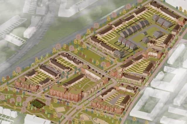 An artist impression of the Lynch’s Lane development.