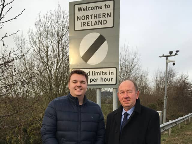 Cllr Scott Armstrong (left) and William Irwin MLA.