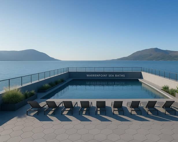 An artist's impression of how Warrenpoint's historic sea baths could look.