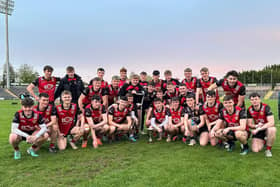 The Down U20s pose with the Leo Murphy Cup. Pic: Ulster GAA