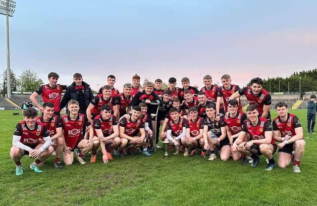 The Down U20s pose with the Leo Murphy Cup. Pic: Ulster GAA