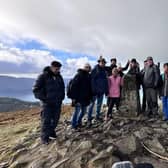 New international medics who took part in a hike up the Mourne Mountains.