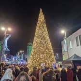 Newry's Christmas lights were switched on on Thursday night.