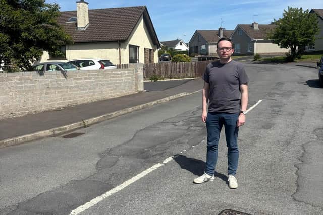 Dáire Hughes MP in Meadowbrook Park.
