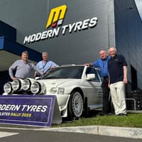 Gearing up for Ulster Rally from Modern Tyres HQ, Newry