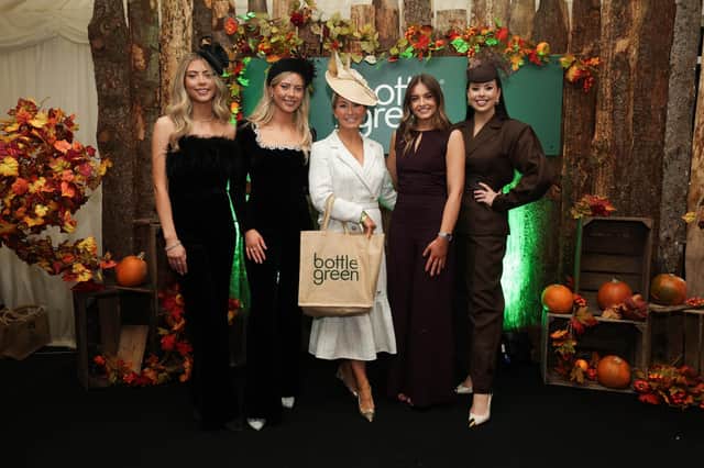 Sarah McCulla (centre) at the Ladbrokes Festival of Racing at Down Royal Racecourse. Photo by Kelvin Boyes / Press Eye.
