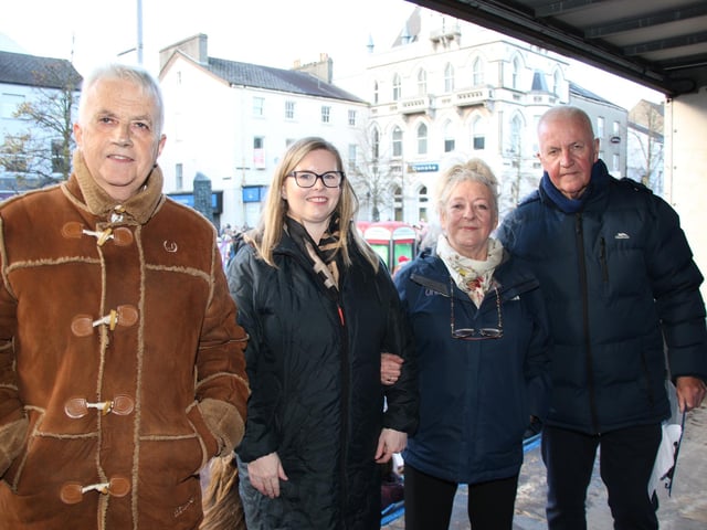 Speakers Francis Gallagher, Sinead D'Arcy, Patricia McKeown Regional Secretary Unison and Eddie Curtis. INNR4338