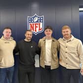 Charlie Smyth (second from the right) impressed at the NFL Combine. Picture: Tadhg Leader