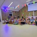 Children enjoying the festivities at Carnagat Community House.