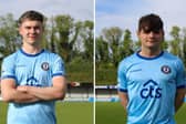 Warrenpoint Town announced the arrivals of Adam Carroll (left) and Lorcan Forde on Monday.