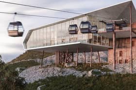 An artist's impression of how the Mournes Gateway Project could look when finished.