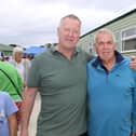 Ivan Moffett and Kenny Brady arrive at the Coffee Morning. INNR3105
