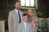 J. J. Flynn and his family at Confirmation for pupils from St. Joseph's Primary School Bessbrook. INNR1631