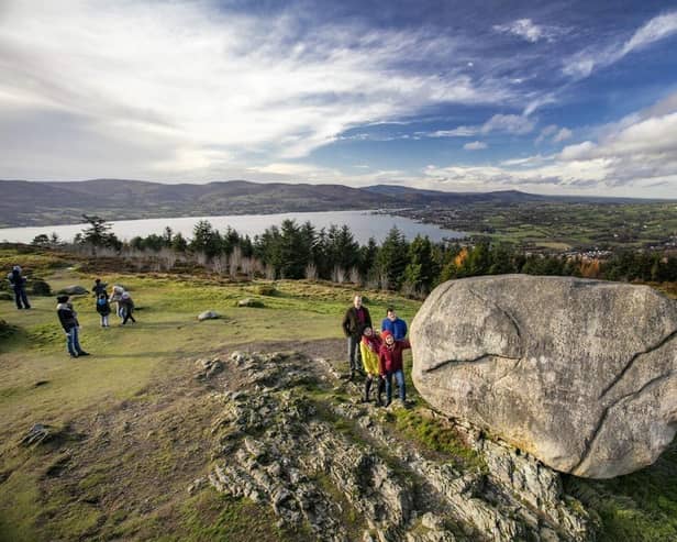 A publicity image of Kilbroney Forest Park produced by tourist site Visit Mourne Mountains.