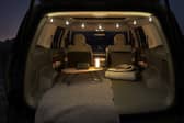 The Santa Fe Hyundai, perfect for camping