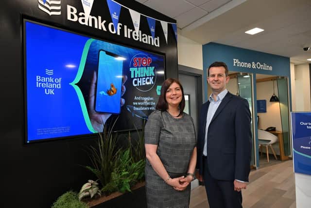 Allison Ewing, Fraud Customer Experience Manager and William Thompson, Head of Consumer Banking NI.
