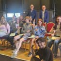 Members of Newpoint Youth Summer Programme in Newry Town Hall.