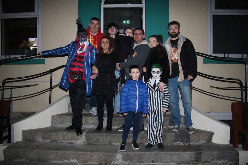The Manley and Byrne families are pictured enjoying the Halloween celebrations in Warrenpoint INNR4430