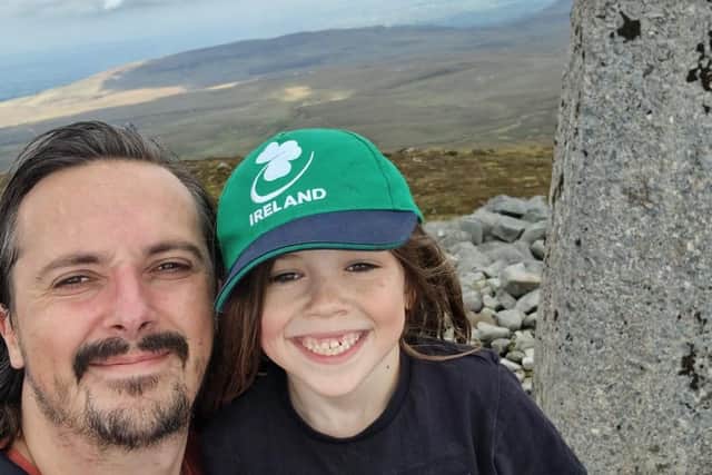 Father and son duo Andrew and Leon are set to complete their Ireland's Highest Peak's challenge.