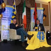 In Conversation with Joe Brolly, Aidan Shields MC at St John Bosco Jubilee Celebrations. INNR4631