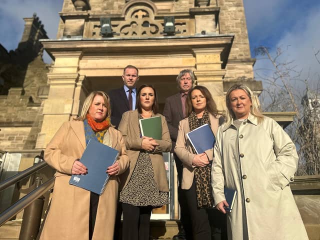 Sinn Fein representatives at Stormont.