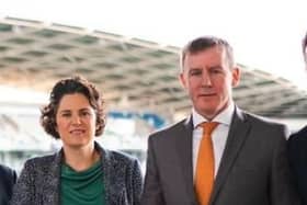 SDLP leader Claire Hanna and Newry & Armagh MLA Justin McNulty.