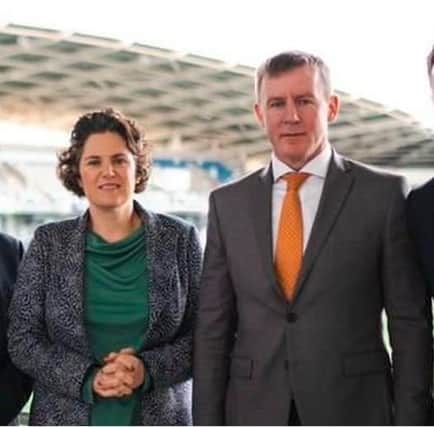 SDLP leader Claire Hanna and Newry & Armagh MLA Justin McNulty.