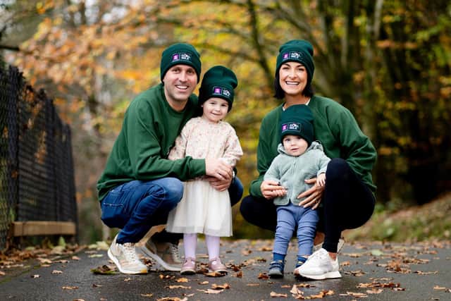 Denise Curran and her husband Michael and their two children, Reece (aged 1) and Sienna (aged 2)