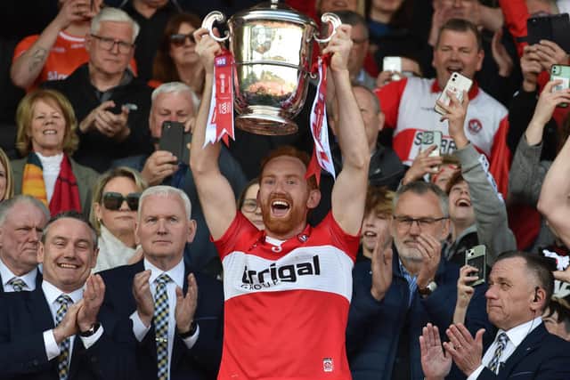 Derry retain most of the squad which won back-to-back Ulster titles in 2022 and 2023. Pic: John Merry
