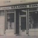 Alexander Hanna's Paint Shop in Newry pictured in 1966