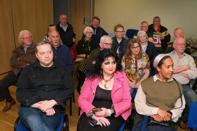 Visitors to Poyntzpass for the launch of Poyntzpass and District Historical Society's 18th Before I Forget journal. Photograph: Columba O'Hare/ Newry.ie