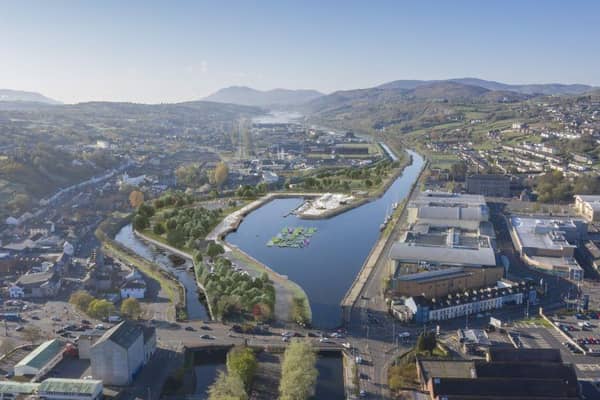 An aerial view of how the park could look.