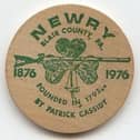 As part of the Newry 850 celebrations, the committee reached out to other Newrys around the world, as a result this wooden disk commemorating the centenary of Newry, Blair County, 1976 was donated to the Museum.