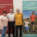 Sinn Féin MP Dáire Hughes, Cllrs. Valerie Harte, Aidan Mathers and Geraldine Kearns, with Matt Shields from Parkrun