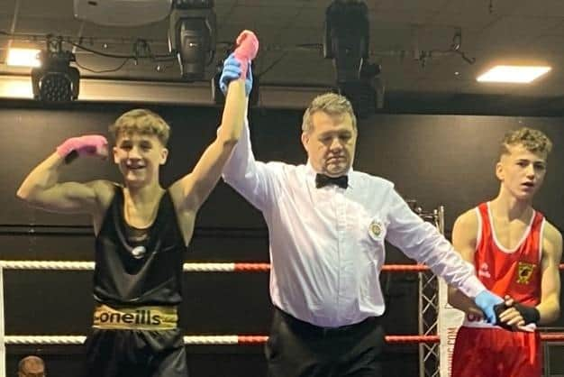 Daire McGuinness, boy 4 48kg wins the All-Ireland title.