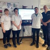 Daisy Hill Hospital’s renal dietitians Jill McMullan, Barbara Irwin and Darren McClelland who have been ranked in the top three in the UK with Dr John Harty, Consultant Nephrologist