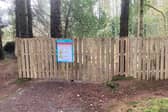 A barrier on the lower trail at Silent Valley.