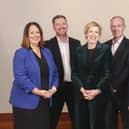 InterTradeIreland’s Senior Leadership Team, from L-R, Alison Currie Director of Innovation and Entrepreneurship, Colin McCabrey Director of Trade, Margaret Hearty, InterTradeIreland’s Chief Executive, Martin Agnew, Director of Corporate Services and Martin Robinson Director of Strategy.