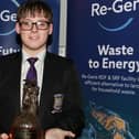 Cuchulainn Award presented by Principal Hugh McNamara to be awarded each year to the pupil who shows courage and this year's winner was Ryan Kieran. INNR4819:.
