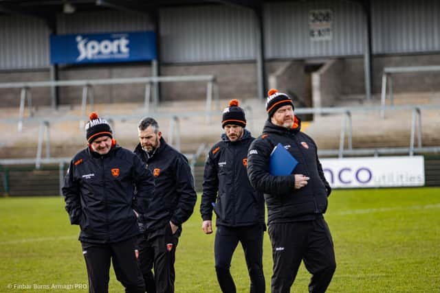 The Armagh U17 management team. Pic: Armagh GAA