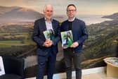 Samaritans Newry and Dundalk Branch Director Martin Darling with MP Daire Hughes