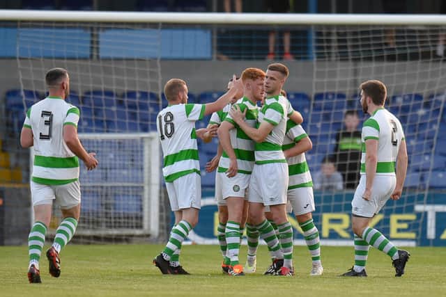 ​Newry Celtic triumphed 4-1 over Ballybot United. Pics: Brendan Monaghan