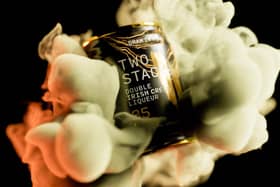 Two Stacks Double Irish Cream Liqueur can.