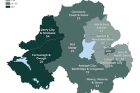 Rate of drink and drug drive offences by police district