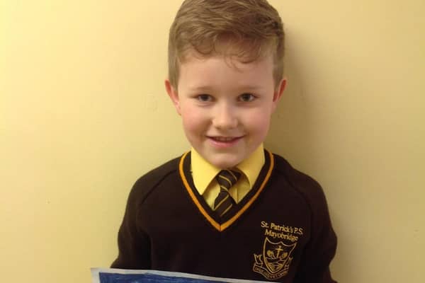 Silent Valley colouring competition winner James, St Patrick’s PS, Mayobridge