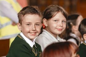 Smiling faces from St Patrick's, The Meadow PS.